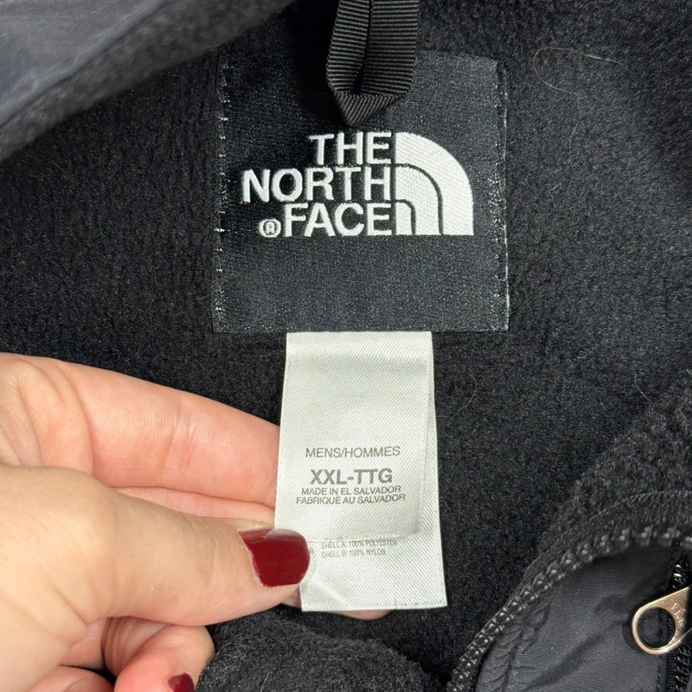 The North Face Denali Fleece Jacket Mens XXL Black Full Zip Outdoors Y2K